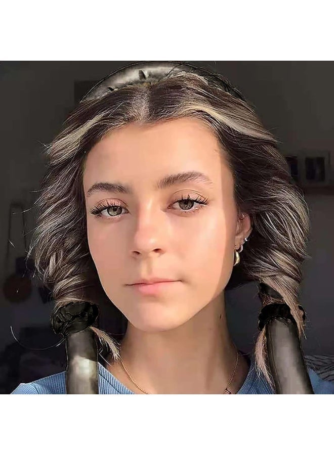 مجدلات شعر بدون حرارة يمكن النوم بها، مجدلات شعر ناعمة بدون حرارة، رباط شعر لتجعيد الشعر الطويل، أدوات تصفيف الشعر للنوم لعمل تموجات (متعددة الألوان) - Image 4